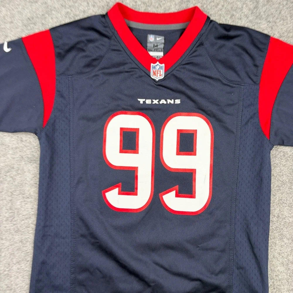 Nike NFL Jersey Youth Medium Blue Houston Texans JJ Watt 99 On Field Football